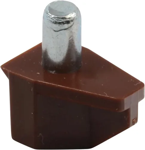 Miniatura 2 de Rok Hardware - Juego de 20 soportes para estantes de 0.197 in, color marrón, clavija de acero para armario de cocina, estantes de libros