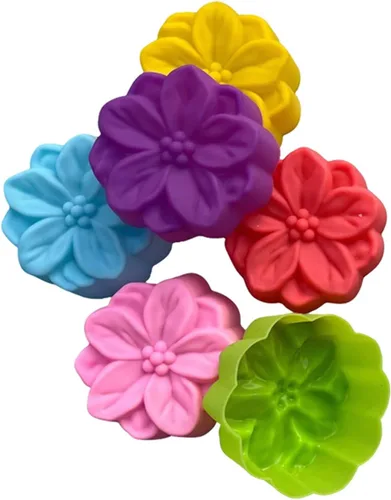Miniatura 15 de 36 PCS Moldes para Hornear en Forma de Flor de Silicona Grado Alimenticio Antiadherente Mini Bandejas para Cupcakes, Pudines, Chocolates