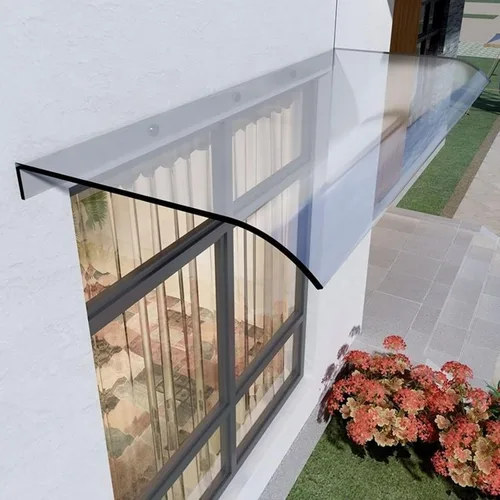 Toldo para puerta delantera, toldo de ventana, toldo para puerta, toldo para patio al aire libre, cubierta de policarbonato transparente silencioso,
