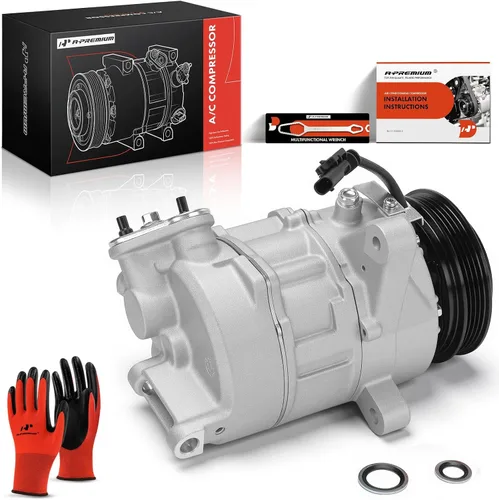 Miniatura 10 de A-Premium Compresor de aire acondicionado de CA con embrague compatible con Chevrolet Silverado 1500 2016-2018 y GMC Sierra 1500 2016-2018, 5.3L