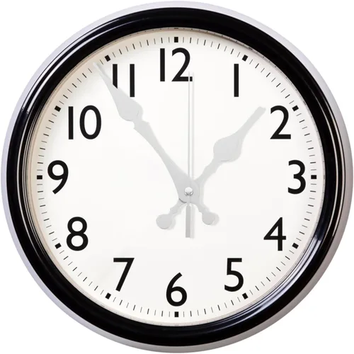 Miniatura 4 de Tofficu Kit de reemplazo de movimiento de reloj de pared DIY con mecanismo de cuarzo silencioso, manecillas de reloj plateadas y cronometraje