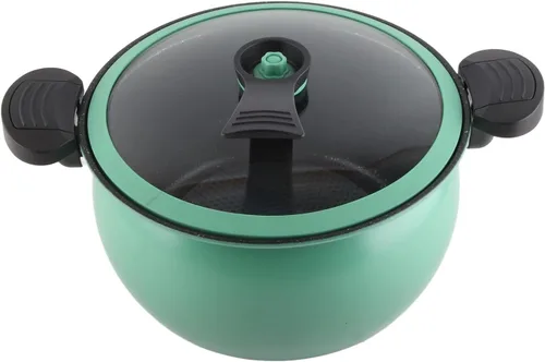 Miniatura 4 de Olla a presión micro antiadherente de gran capacidad, utensilios de cocina multifuncionales con tapa visual para cocina casera (7L)