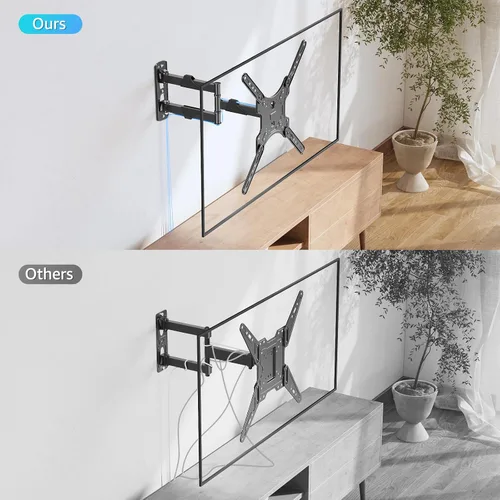 Miniatura 8 de MOUNTUP Soportes de pared para TV para la mayoría de televisores de 26 a 60 pulgadas, soporte de TV de movimiento completo con giro y extensión