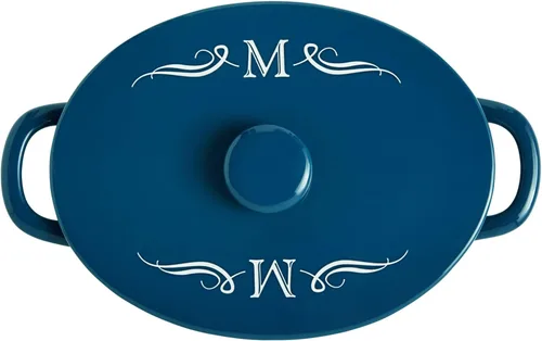 Miniatura 9 de Let's Make Memories Cazuela cuadrada personalizada de gres - Cualquier mensaje - Verde azulado Cualquier Mensaje - Teal