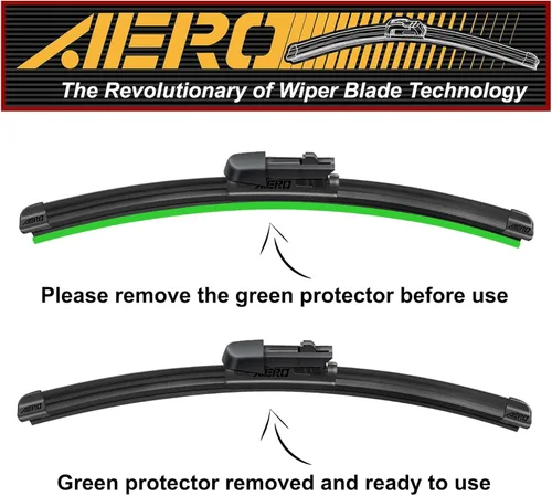Miniatura 5 de AERO Repuesto de limpiaparabrisas para Mazda CX-5 CX5 CX-9 CX9 2025-2016, 24 + 18 pulgadas delantero + 14 pulgadas trasera, para todas