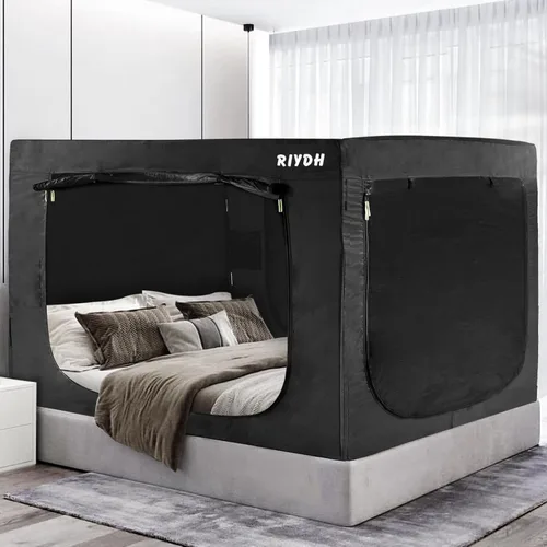 Miniatura 9 de RIYDH Tienda de Cama Twin XL Tienda de Dosel para Cama - Tienda de Ensueño Portátil para Niños y Adultos Tiendas de Dormir Interior 93%