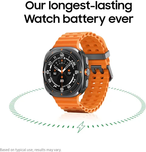 Miniatura 2 de Samsung Galaxy Watch Ultra (2025) - Reloj inteligente LTE de 1.850 in, carcasa de titanio, entrenamiento avanzado del sueño, entrenador de correr