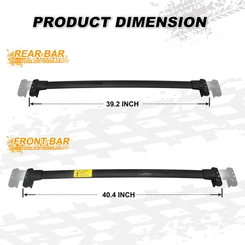 Miniatura 7 de Barras transversales mejoradas de 260 LBS para Jeep Grand Cherokee 2011-2021, portaequipaje de techo de aleación de aluminio con abrazaderas