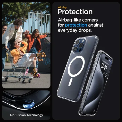 Miniatura 416 de Spigen Funda para iPhone 13 Mini, ultra híbrida MagFit [antiamarilleo] [compatible con Magsafe] - Transparente