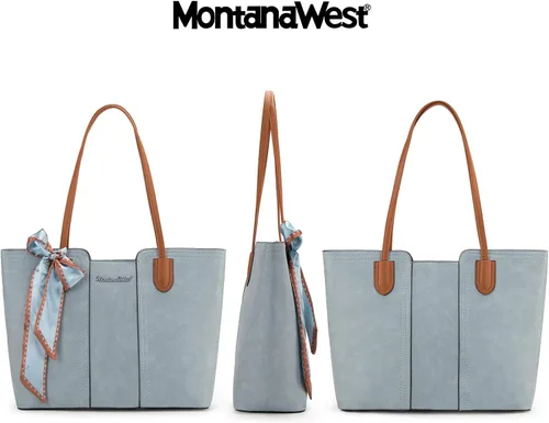 Miniatura 4 de Montana West - Bolsos de mano para mujer, bolso tipo satchel con asa superior mediana
