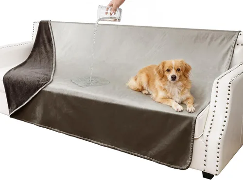 Miniatura 9 de Manta impermeable para perros pequeños, a prueba de fugas, manta reversible para sofá, cama, protector de muebles lavable a máquina, 25 x 35
