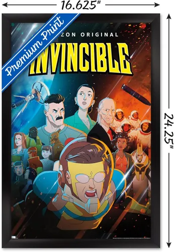 Miniatura 3 de Trends International Invincible - Póster de pared de una hoja, 22.4 pulgadas de largo x 14.7 pulgadas, versión enmarcada en negro Versión con marco
