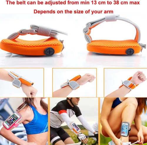 Miniatura 8 de LENPOW - Brazalete multifuncional para deportes al aire libre, a prueba de sudor, bolsa de brazo casual, bolsa de gimnasio, fitness, teléfono