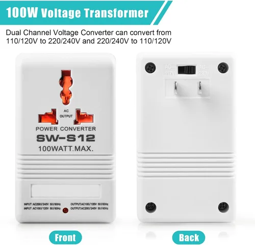 Miniatura 6 de Convertidor de voltaje de 110V a 220V elevador y reductor de potencia conversión bidireccional transformador convertidor de voltaje para viajes, RV