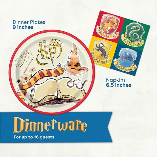 Miniatura 4 de Kit de decoración de cumpleaños de Harry Potter Suministros para fiesta de cumpleaños de Harry Potter Con cubierta de mesa de Harry Potter