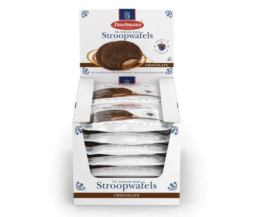 Miniatura 7 de Daelmans Stroopwafel Caramel - Los Stroopwafels Originales, Galletas de Gofres Holandesas Tostadas con un Relleno Cremoso y Mantecoso, Hechas