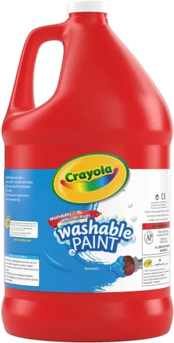 Miniatura 20 de Crayola Pintura lavable para niños, color amarillo (1 galón), suministros de arte y manualidades para niños, no tóxica, a granel