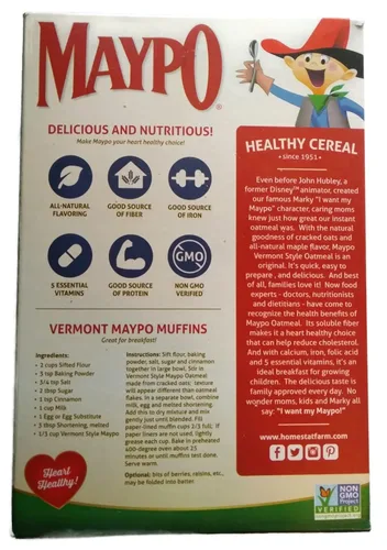 Miniatura 3 de MAYPO Cereal de avena de arce instantáneo estilo Vermont, 19 onzas (paquete de 2)