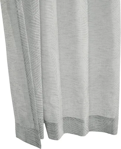 Miniatura 4 de Loft Living Troy - Cortina estampada de lino sintético con doble cabecera, 52 x 84 pulgadas, color gris