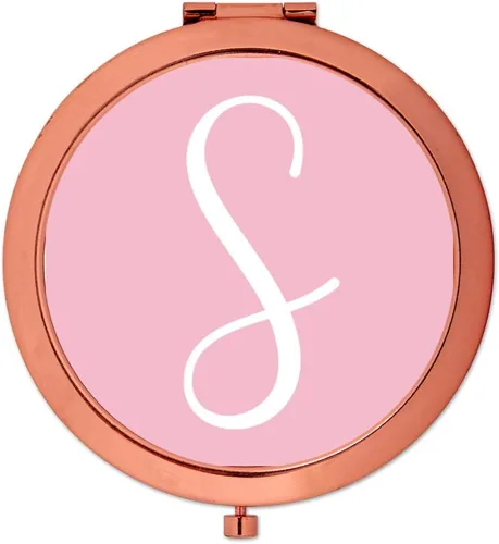 Miniatura 20 de Andaz Press Espejo compacto de oro rosa, regalo de boda de dama de honor, rosa rubor, paquete de 1, despedida de soltera, despedida de soltera, Maid