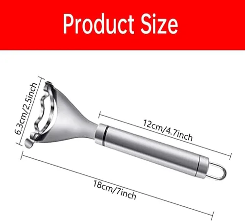 Miniatura 6 de 2 peladores mágicos de maíz, pelador de mazorcas de maíz de acero inoxidable, práctica herramienta para utensilios de cocina, cortador de mazorca