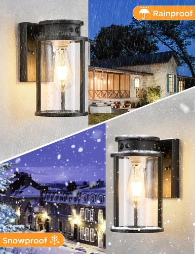 Miniatura 6 de Lámpara solar de pared para exteriores, sensor de movimiento, lámpara de pared exterior del anochecer al amanecer, accesorios de iluminación