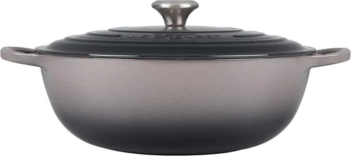 Miniatura 2 de Le Creuset Signature - Horno de chef de hierro fundido, 7.5 cuartos de galón, Oyster Ostra