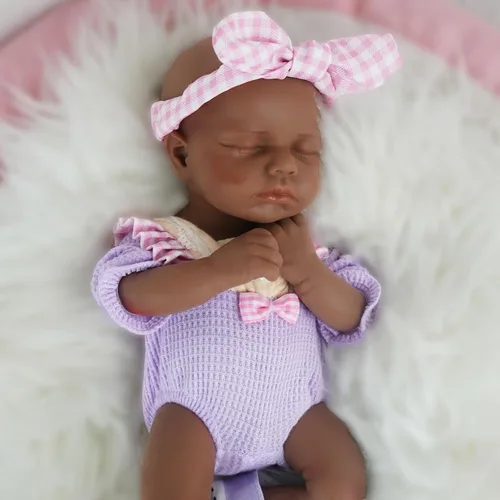 Miniatura 6 de Muñecas de Bebé Reborn de Silicona Completa de 12 pulgadas, Muñecas de Recién Nacido Realistas 1:1 Sin Vinilo Muñecas Reborn de Niño Realistas