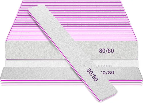 Miniatura 8 de Herramientas profesionales de manicura de lima de uñas para aseo y peinado, extensión de uñas de polietileno en salón, doble cara, grano 80/80, 12