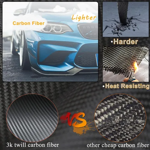 Miniatura 4 de Protector divisor de alerón de barbilla de fibra de carbono para BMW Serie 2 F87 M2 Coupe de 2 puertas 2016-2020 salida de fábrica CF