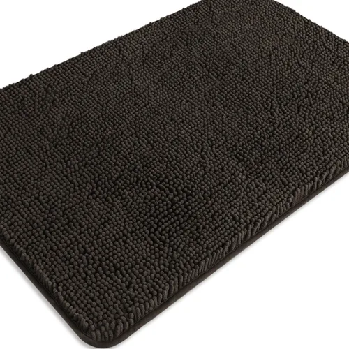 Miniatura 53 de Alfombra de baño pequeña de 12 x 18 pulgadas, lavable y absorbente, antideslizante, alfombra de baño de felpilla gruesa y suave para baño, ducha