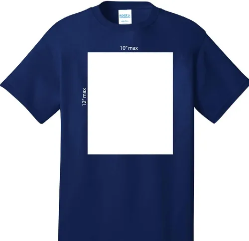Miniatura 3 de WYCO Products Camiseta oscura en negro, carbón, rojo, azul real o azul marino Personalización DTG