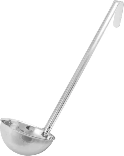 Winco Cucharón de acero inoxidable, 8 onzas