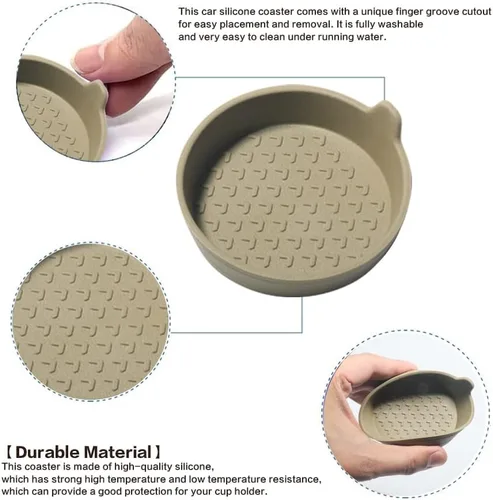 Miniatura 4 de 4 Paquetes Portavasos de Silicona para Portavasos de Automóvil, Portavasos para Portavasos de Automóvil, Portavasos Universales Extraíbles