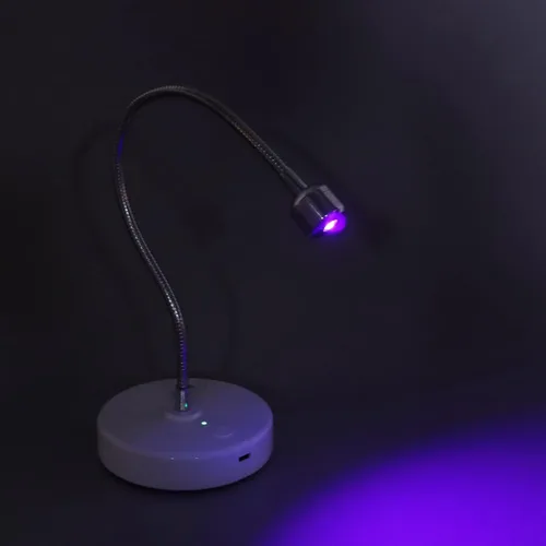 Miniatura 5 de LAJS5d4 - Lámpara de uñas LED UV, luz de curado de gel USB de 3 W con cuello de cisne giratorio de 360 grados, temporizador 60S para uso en salón