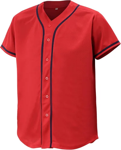 Miniatura 2 de Camiseta de béisbol para hombres y mujeres, camisas de béisbol para camisa con botones personalizados, uniformes deportivos hipster hip hop