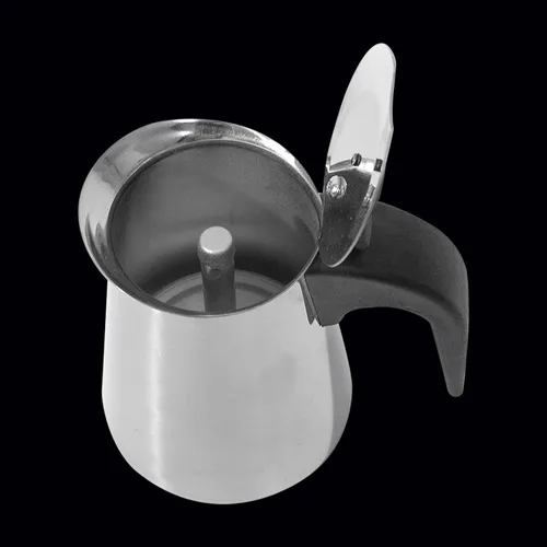 Miniatura 3 de Cafetera de café expreso, cafetera de acero inoxidable, cafetera italiana para el hogar y campamento, 4 tazas