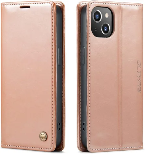 Miniatura 24 de QLTYPRI Para iPhone Air Case Wallet Con Tarjetero, Vintage PU Cuero Kickstand Cierre Magnético A Prueba De Golpes Folio Libro Funda Para IPhone 17