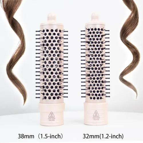 Miniatura 7 de ANGENIL Cepillo térmico para el cabello, peine térmico para el cabello para mujeres, voluminizador y alisador de 1.5 pulgadas, rizador de cerámica