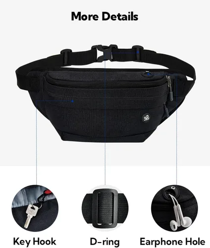 Miniatura 4 de WATERFLY Cinturón Riñonera para Correr: Riñonera de Cintura para Corredor Maratón Trotar Deportes Ejercicio Fitness Soporte para Teléfono Cinturón