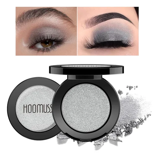 Miniatura 10 de Paleta de sombras de ojos ahumadas negras, 8 colores, gris oscuro, sombra de ojos ahumada para maquillaje gótico, negro, plateado, blanco, gris