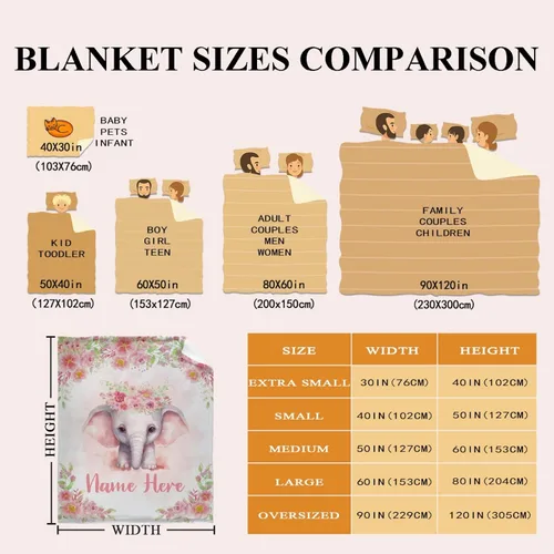 Miniatura 3 de Manta personalizada con nombre, suave, acogedora y ligera, con nombre para sofá o cama, regalo personalizado, unisex, tamaño XS, 40 x 30 pulgadas