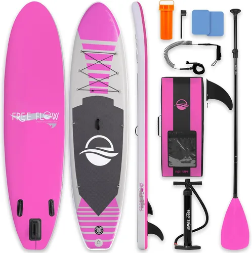 Miniatura 14 de SereneLife Tabla de remo inflable de 10 pies 6 pulgadas con accesorios de SUP de alta calidad, diseño estable de 32 pulgadas de ancho