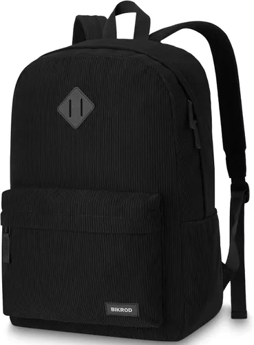 Miniatura 7 de BIKROD Mochila para niñas, mochila escolar beige para adolescentes y niños, mochila ligera de pana suave casual para mujeres, mochila grande