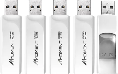 Miniatura 16 de MMOMENT Unidad flash USB 3.1 Gen1 de 64 GB MU39, velocidad de lectura de hasta 100 MB/s, diseño retráctil