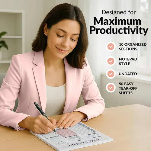 Miniatura 3 de Planificador de TDAH para Adultos y Mujeres - Planificador de Productividad 2026 y Lista Diaria de Tareas y Bloc de Notas de Tareas, Herramientas
