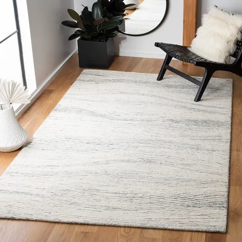 Miniatura 16 de SAFAVIEH Metro Collection - Alfombra decorativa de 2 x 3 pies, azul y marfil, diseño transicional, ideal para áreas de alto tráfico en pasillo, baño