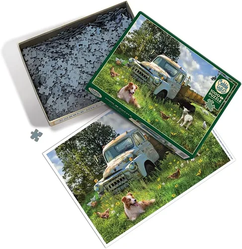 Miniatura 2 de Cobble Hill - Rompecabezas de 1000 piezas, campo de ovejas, póster de muestra incluido