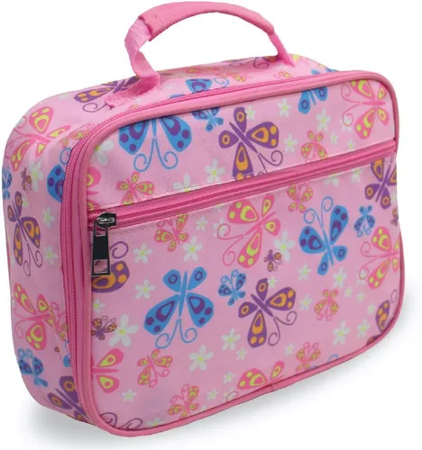 Miniatura 6 de Fiambrera térmica suave con aislamiento térmico, bolsa de comida para niños pequeños, preescolar, con cortador de sándwich en unicornios azules