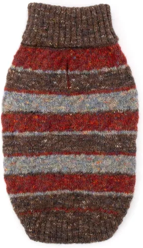 Miniatura 19 de The Worthy Dog Suéter de cuello alto de punto grueso, ropa cálida de invierno para perro, trajes de abrigo para mascotas para clima frío - XXS, gris